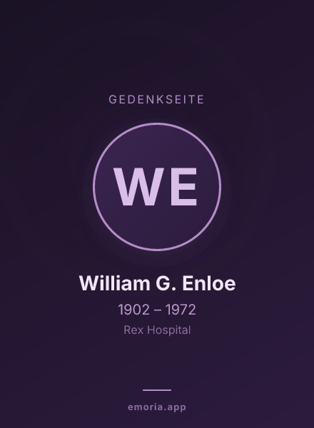 Gedenkportrait von William G. Enloe