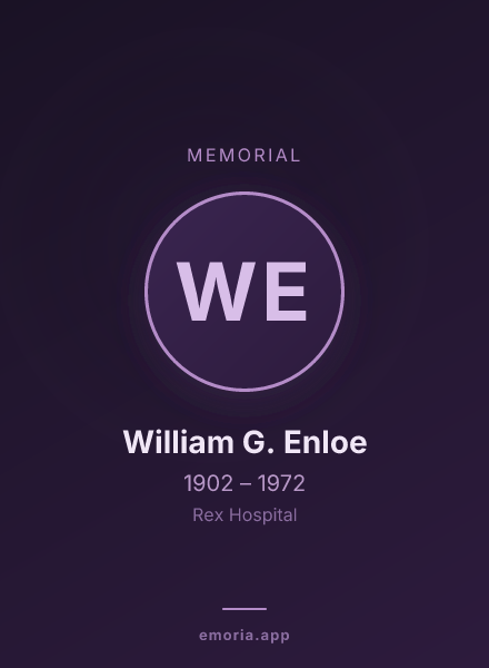 Memorial portrait of William G. Enloe