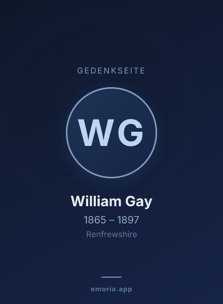 Gedenkportrait von William Gay