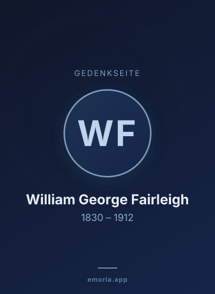 Gedenkportrait von William George Fairleigh