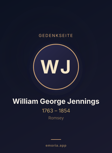 Gedenkportrait von William George Jennings
