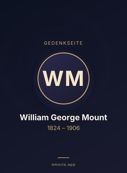 Gedenkportrait von William George Mount