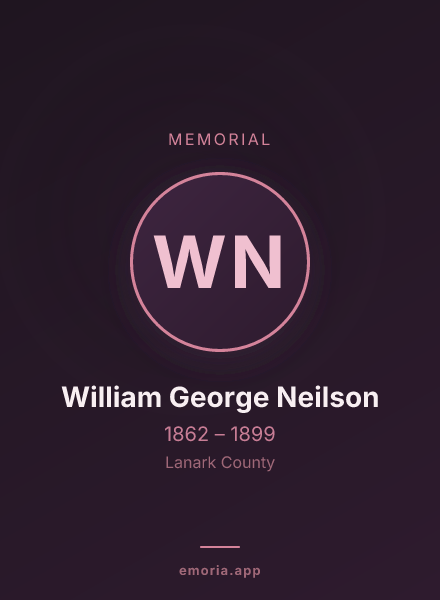 Memorial portrait of William George Neilson