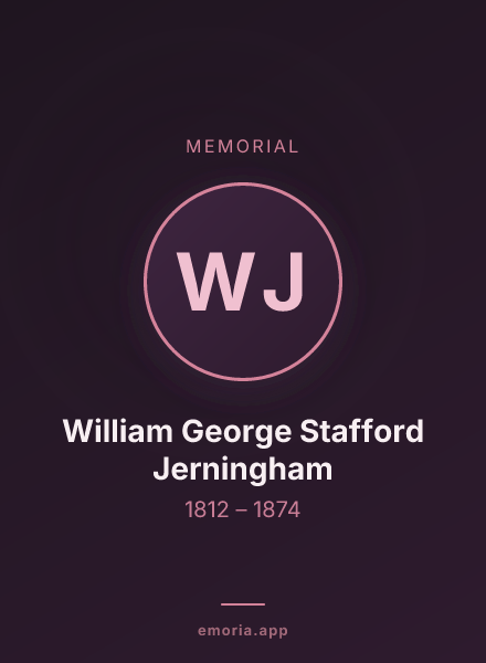 Memorial portrait of William George Stafford Jerningham
