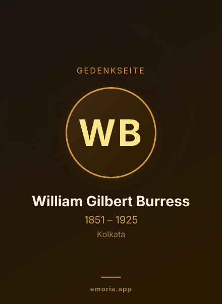 Gedenkportrait von William Gilbert Burress