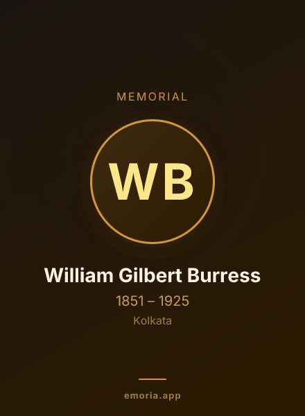 Memorial portrait of William Gilbert Burress
