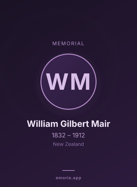 Memorial portrait of William Gilbert Mair
