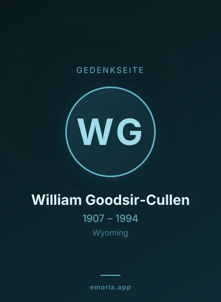 Gedenkportrait von William Goodsir-Cullen