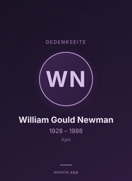 Gedenkportrait von William Gould Newman