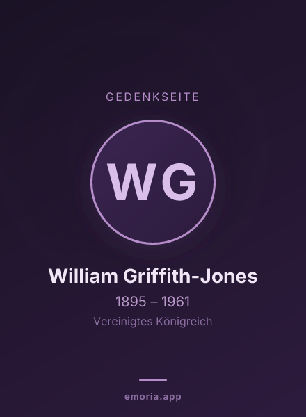 Gedenkportrait von William Griffith-Jones