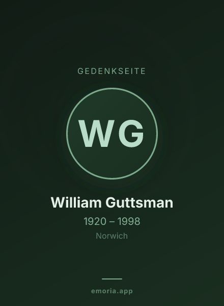 Gedenkportrait von William Guttsman