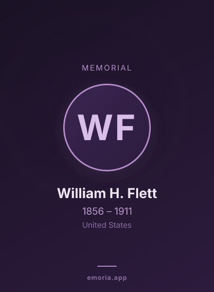 Memorial portrait of William H. Flett
