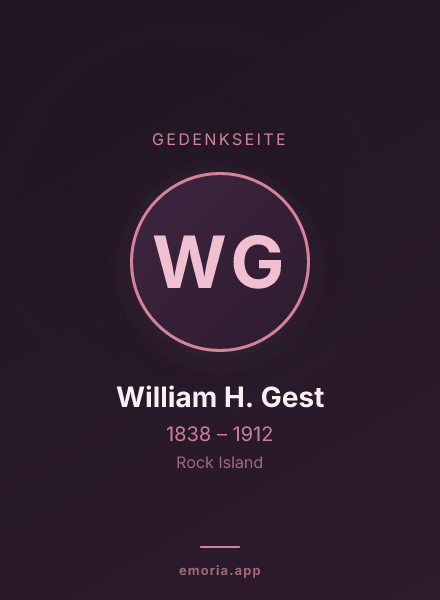 Gedenkportrait von William H. Gest