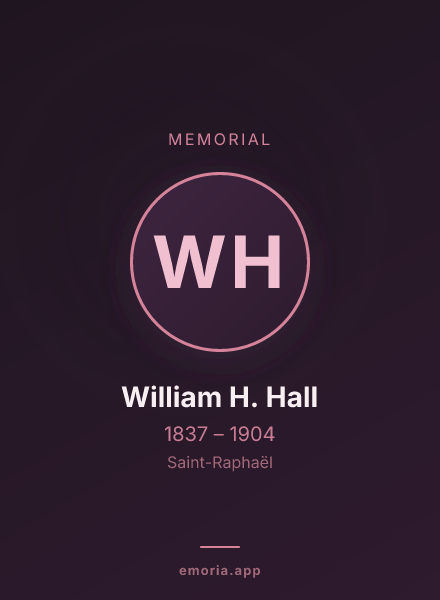 Memorial portrait of William H. Hall