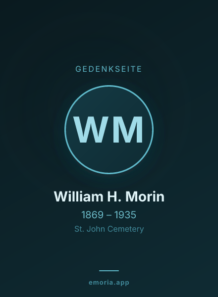 Gedenkportrait von William H. Morin