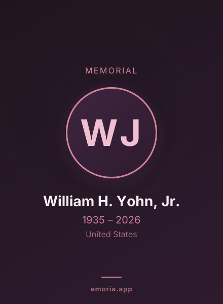 Memorial portrait of William H. Yohn, Jr.