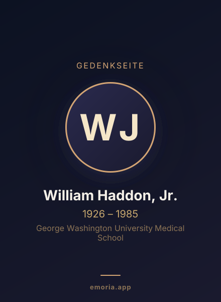 Gedenkportrait von William Haddon, Jr.