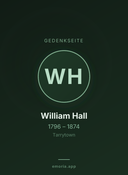 Gedenkportrait von William Hall