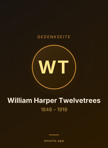 Gedenkportrait von William Harper Twelvetrees