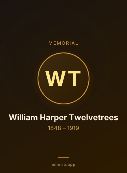 Memorial portrait of William Harper Twelvetrees