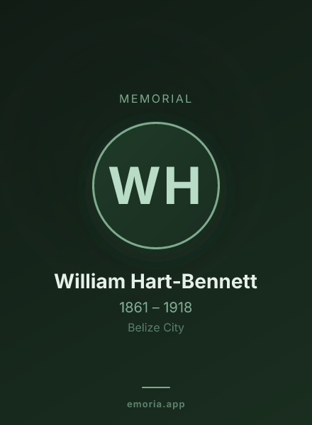 Memorial portrait of William Hart-Bennett
