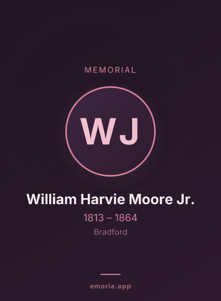 Memorial portrait of William Harvie Moore Jr.