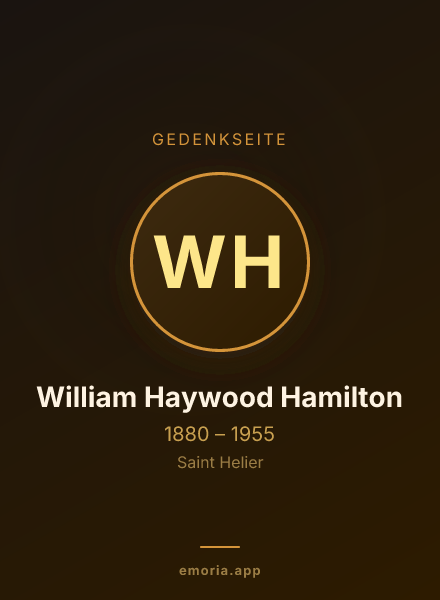 Gedenkportrait von William Haywood Hamilton
