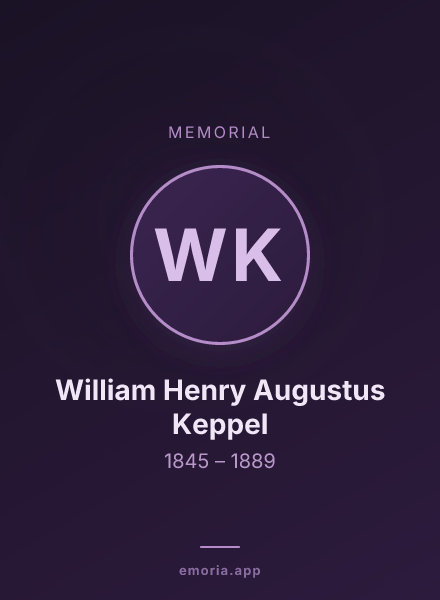 Memorial portrait of William Henry Augustus Keppel