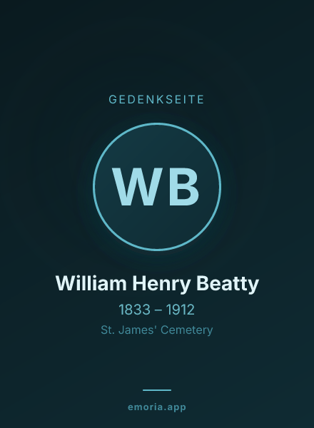 Gedenkportrait von William Henry Beatty