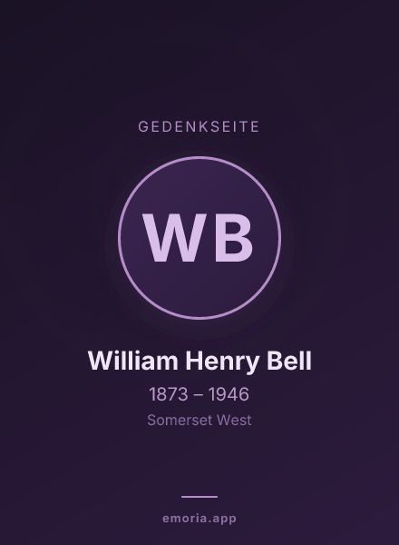 Gedenkportrait von William Henry Bell