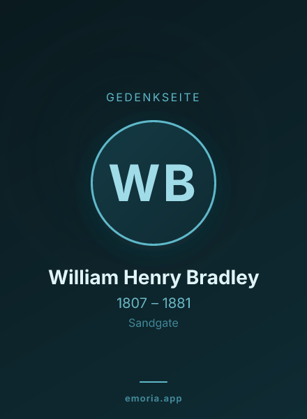 Gedenkportrait von William Henry Bradley