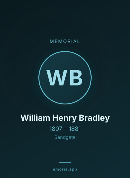 Memorial portrait of William Henry Bradley
