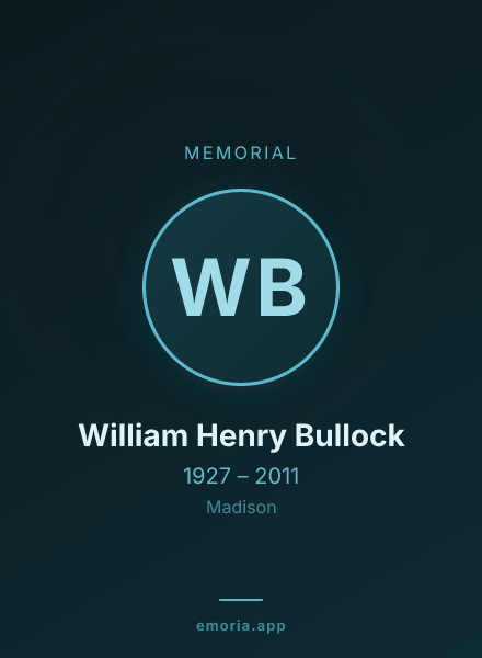 Memorial portrait of William Henry Bullock