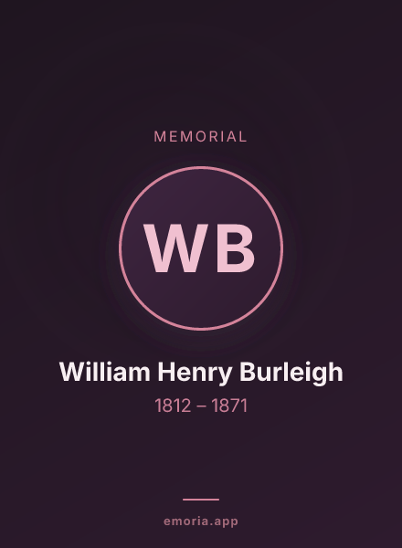 Memorial portrait of William Henry Burleigh