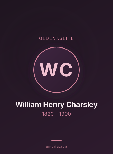 Gedenkportrait von William Henry Charsley