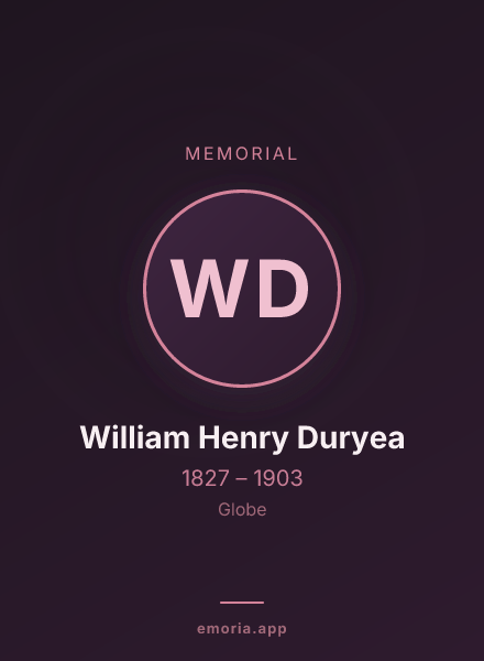 Memorial portrait of William Henry Duryea
