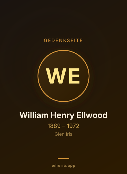 Gedenkportrait von William Henry Ellwood