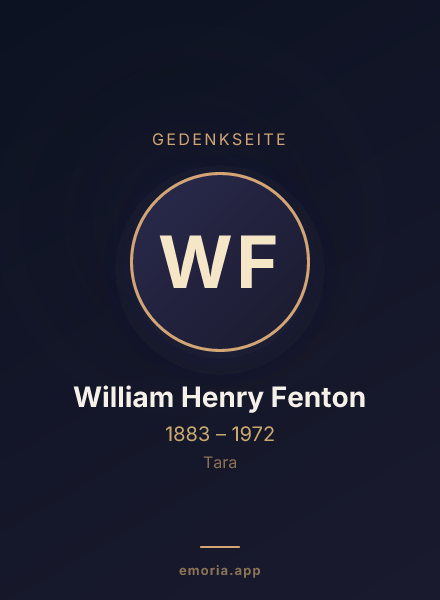 Gedenkportrait von William Henry Fenton