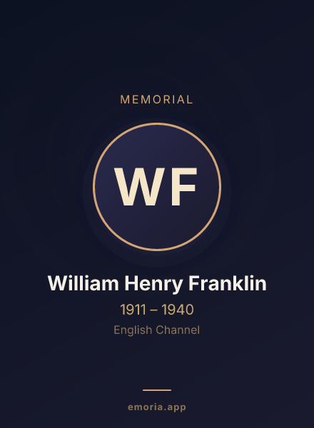 Memorial portrait of William Henry Franklin