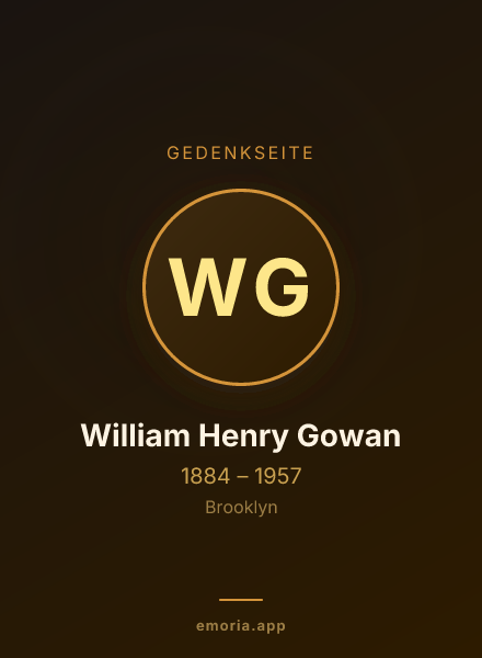 Gedenkportrait von William Henry Gowan