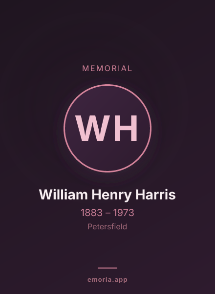 Memorial portrait of William Henry Harris