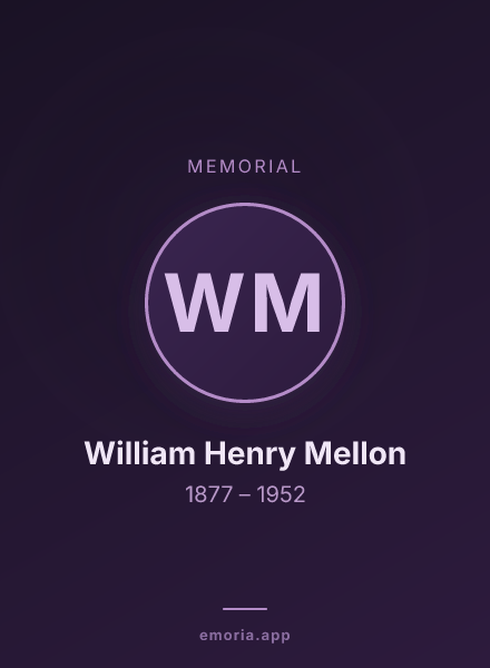 Memorial portrait of William Henry Mellon