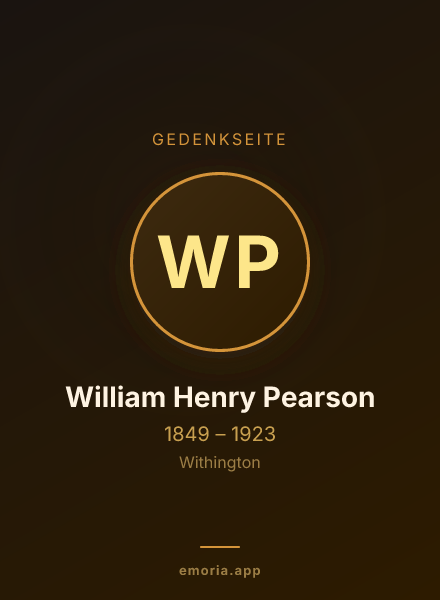 Gedenkportrait von William Henry Pearson