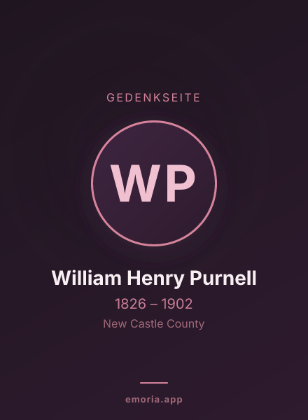 Gedenkportrait von William Henry Purnell