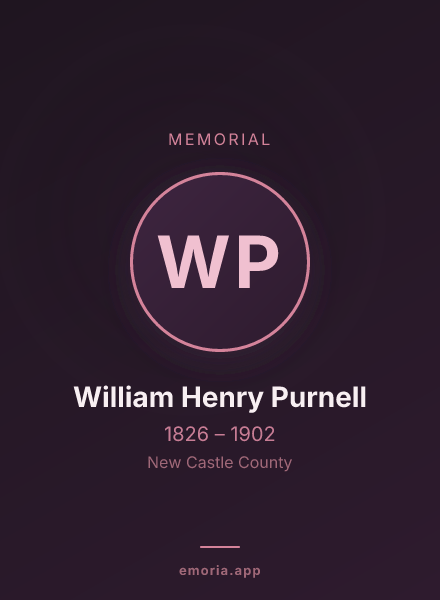 Memorial portrait of William Henry Purnell