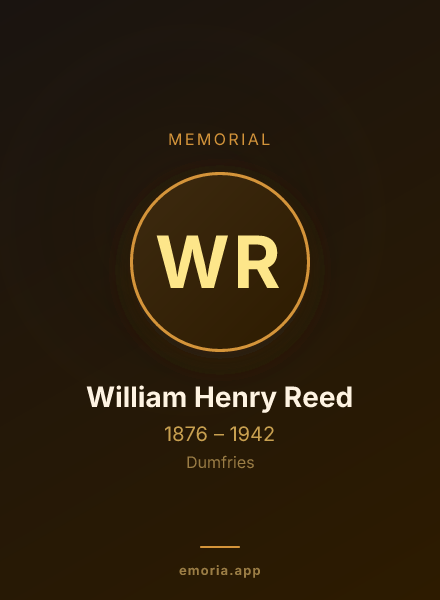 Memorial portrait of William Henry Reed