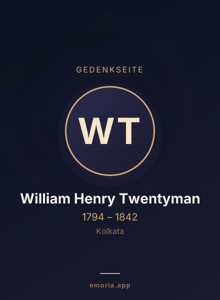 Gedenkportrait von William Henry Twentyman