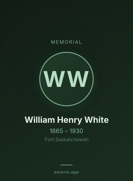 Memorial portrait of William Henry White