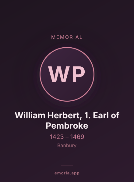 Memorial portrait of William Herbert, 1. Earl of Pembroke