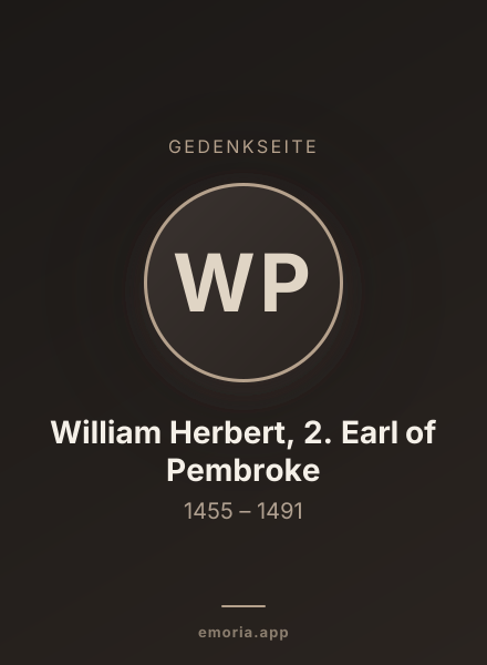 Gedenkportrait von William Herbert, 2. Earl of Pembroke